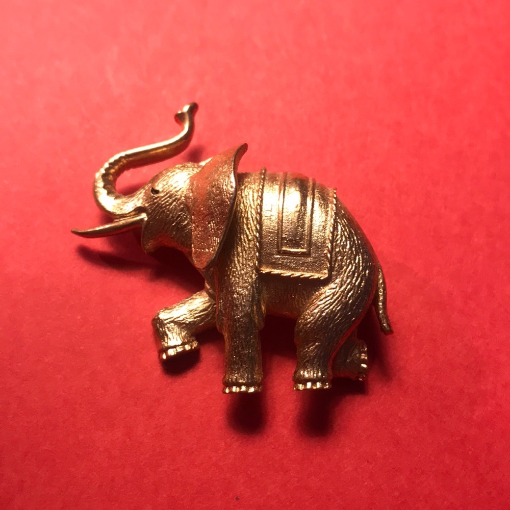 Vintage Elephant Brooch
